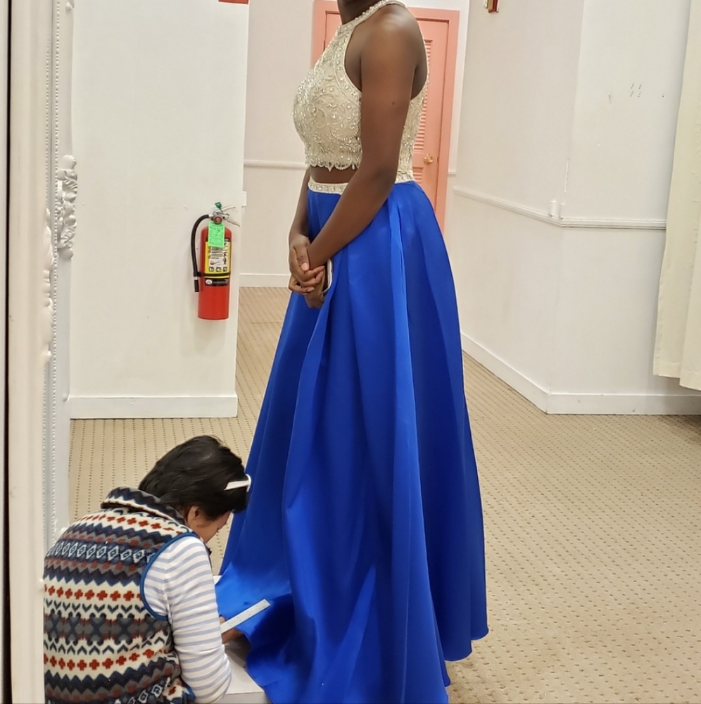 2 piece gown